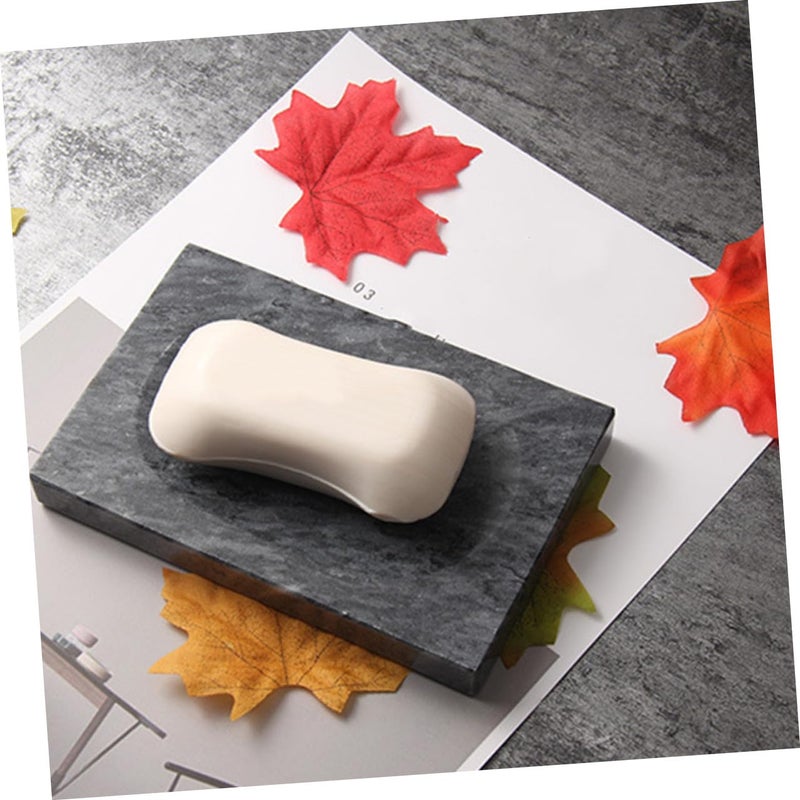 Marble Soap Dish Holder with Drain for Shower and Sink - Image 4