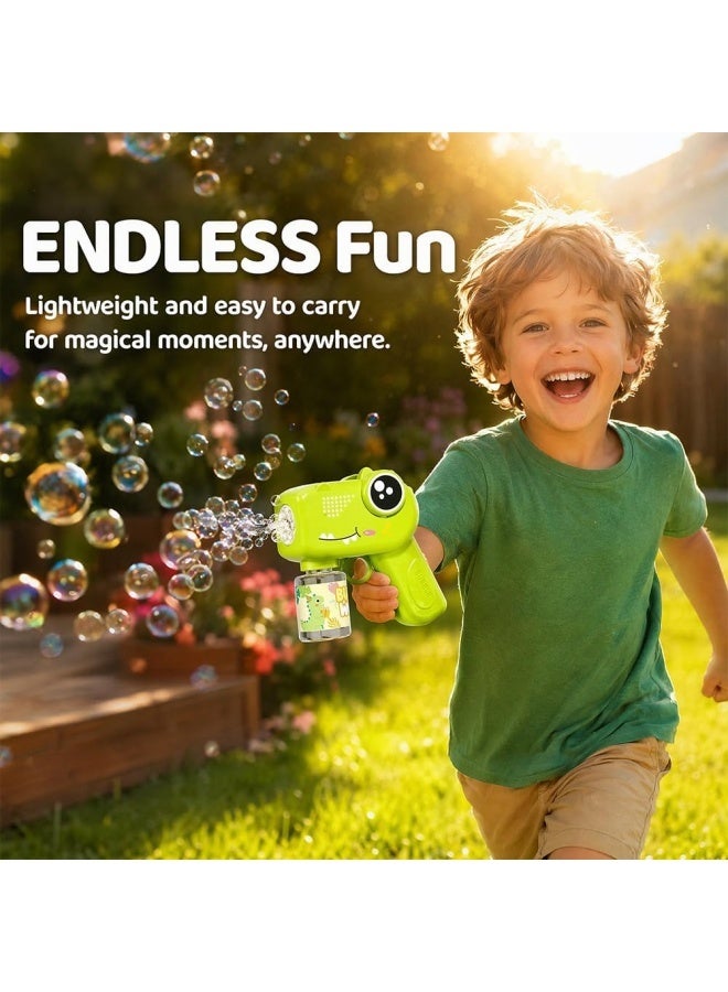 Bubble Gun, Automatic Bubble Machine with Bubble Solutions, Bubble Maker Outdoor Garden Party Games Toys for Boys Girls - Image 4