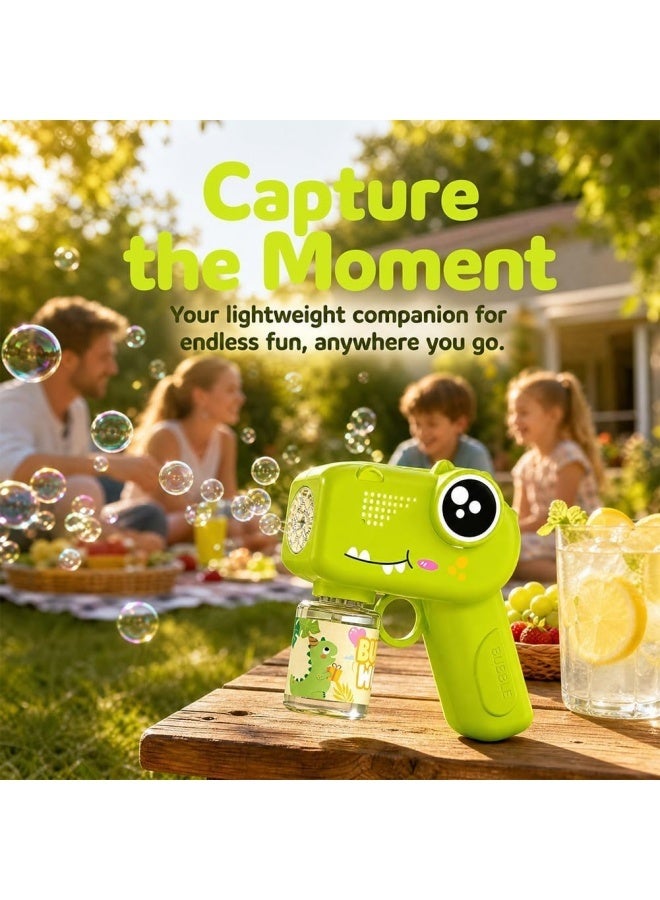 Bubble Gun, Automatic Bubble Machine with Bubble Solutions, Bubble Maker Outdoor Garden Party Games Toys for Boys Girls - Image 3