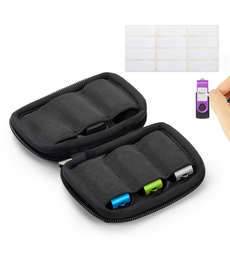 128MB USB 2.0 Flash Drive Bundle 5 Pack with Storage Bag - Image 1