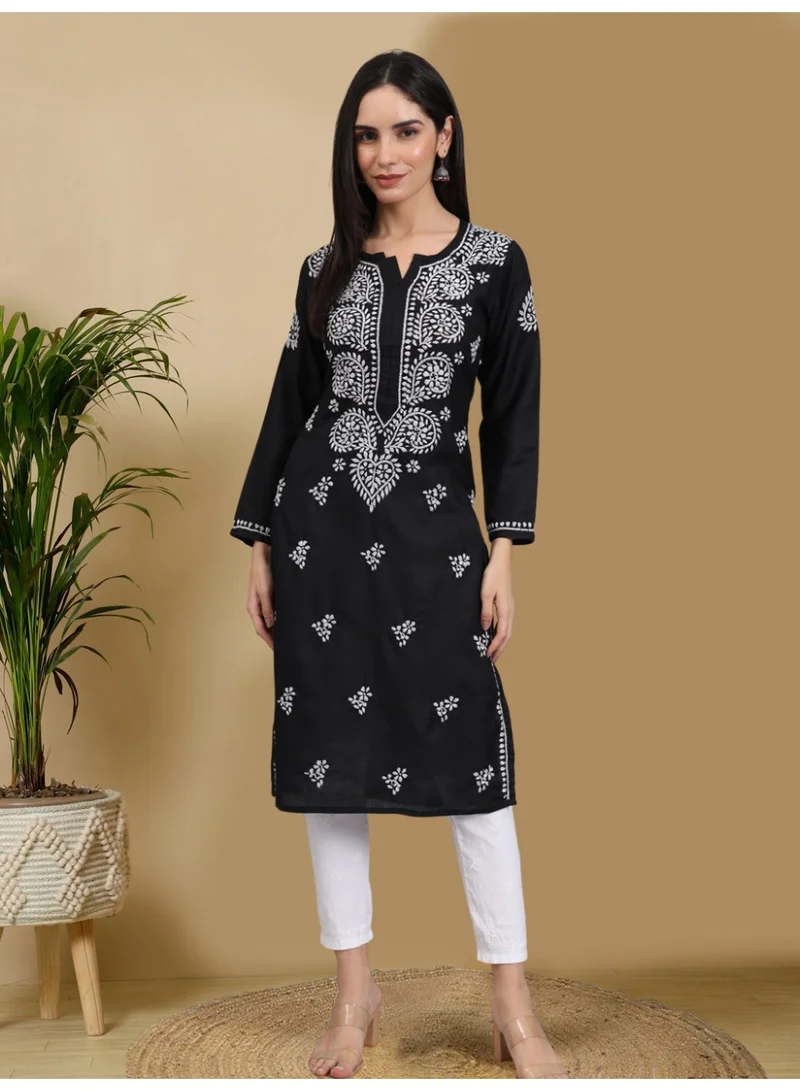 الايا كورتا شيكانكاري قطنية مطرزة يدويًا للسيدات -AL3997