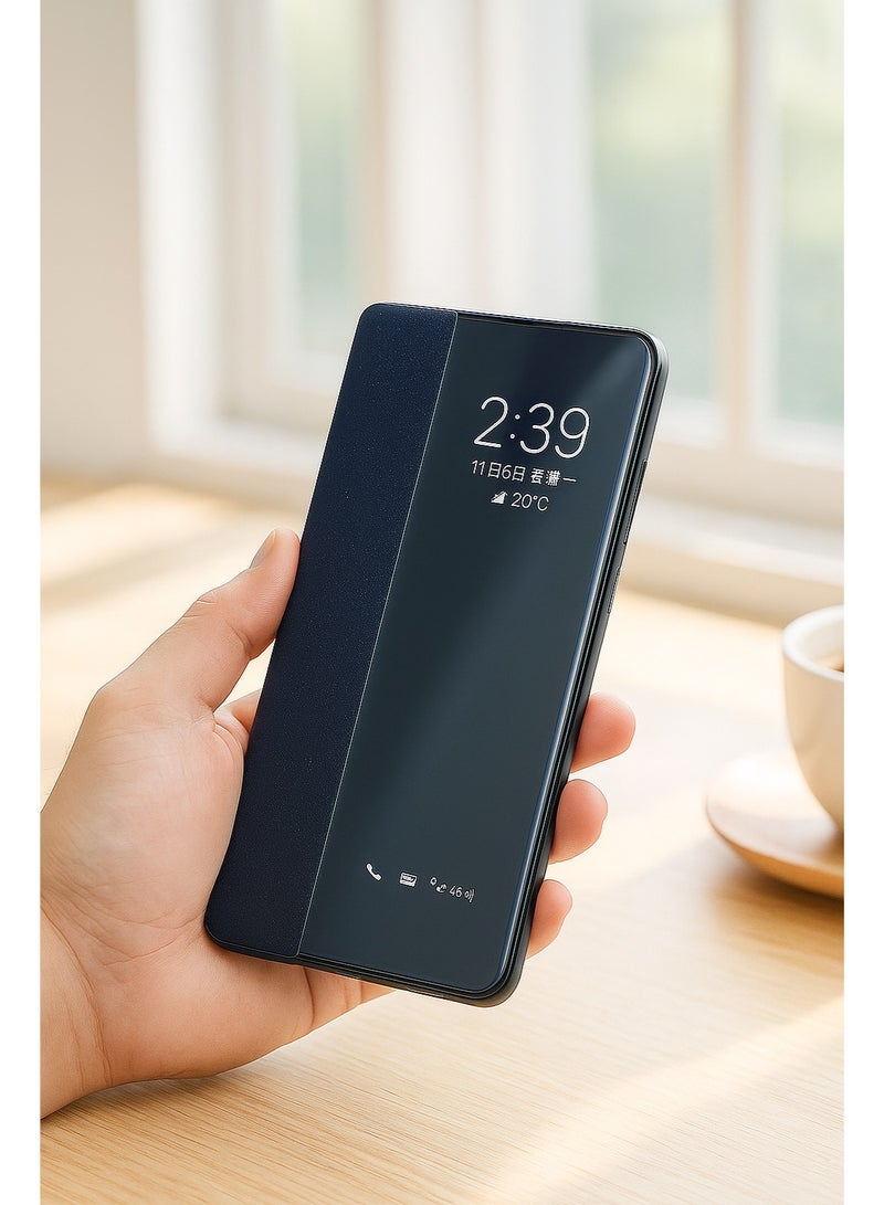 Smart Flip Cover Full Protection Case – Elegant & Stylish Design for Samsung A56 / Samsung A36 – Dark Blue - Image 1