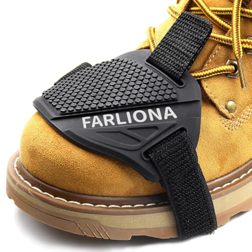 FARLIONA Motorcycle Motorbike Shift Pad, Shoe Boot Protector Cover, Useful Rubber Gear Shifter Accessories for Men Women, Black, Medium - Image 1
