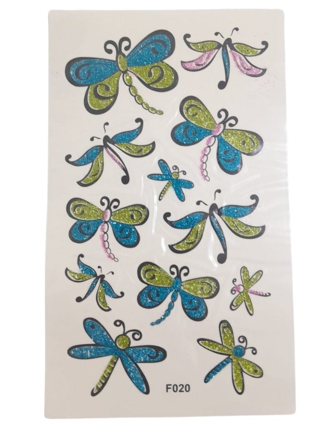 Generic - Colorful body tattoo in the form of butterflies - Image 1