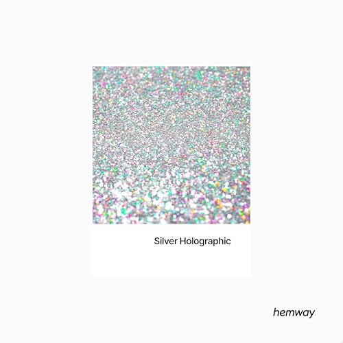 Hemway Glitter Grout Additive add Sparkle to Mosaic Tiles, Bathrooms, Wet Rooms, Kitchens, Tiled Based Rooms and Cement Based Grouts 100g / 3.5oz - Silver Holographic - Image 2