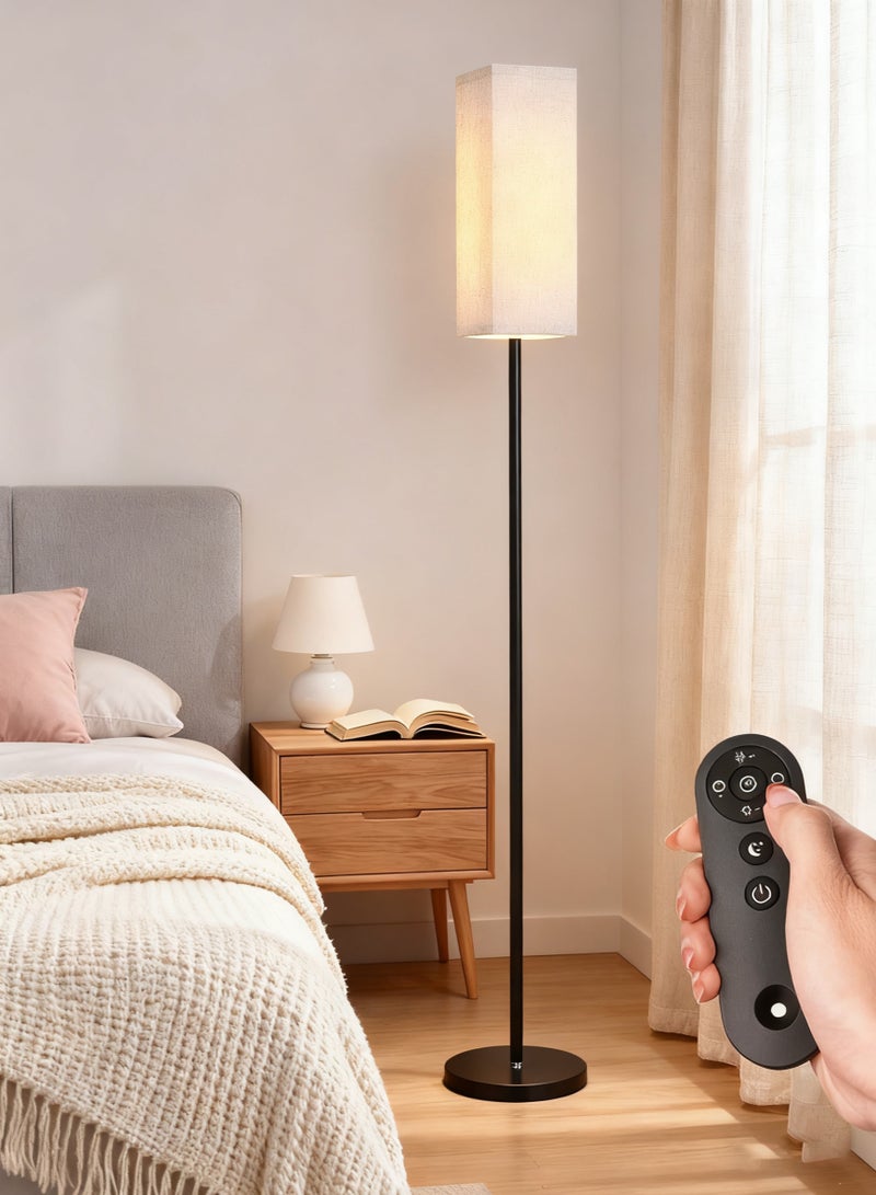 Bolivia's LED Floor Lamp with Remote Control, Modern Standing Lamp, 4 Color Temperature & Stepless Dimmer for Living Room Bedroom - Image 1