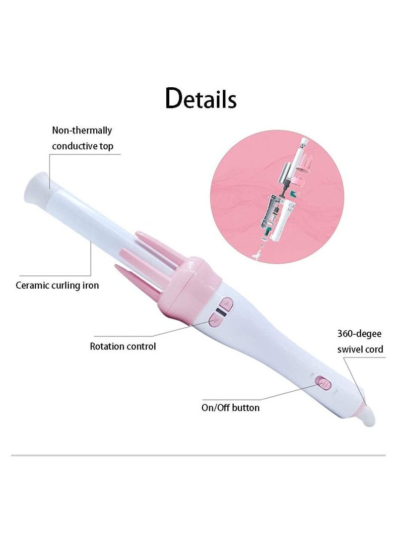 Automatic Hair Curler for Long Hair - Auto Hair Curling Iron Wand for Lady Girl, Automatic Spin Curling Wand 1.2 Inch Curling Irons for Beach Waves
