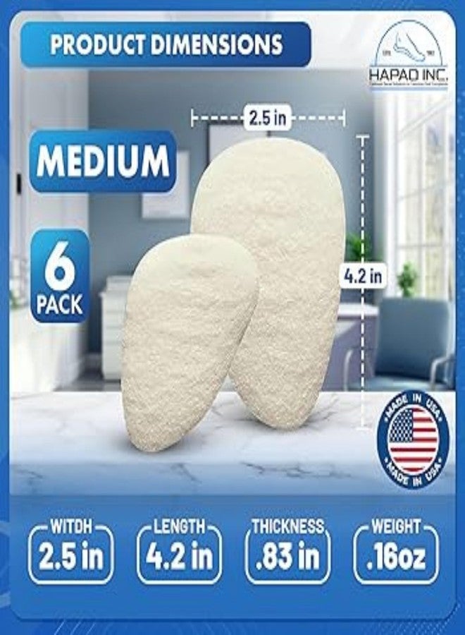 HAPAD Metatarsal Foot Pads for Women & Men, Medium (Pair) - Supportive, Breathable, Comfortable, Lightweight Ball of Foot Pad for Shoes & Heels - Cushions for Metatarsalgia, Mortons, Neuroma - Image 2