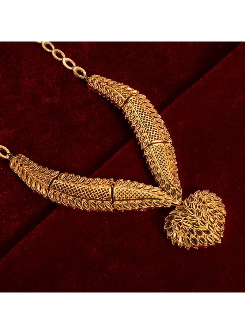 JOOLI Ladies Jewelry 4 Pieces Necklace Dubai Wedding Bride Accessories Bracelet Ring Earrings Fashion Gold - Image 2