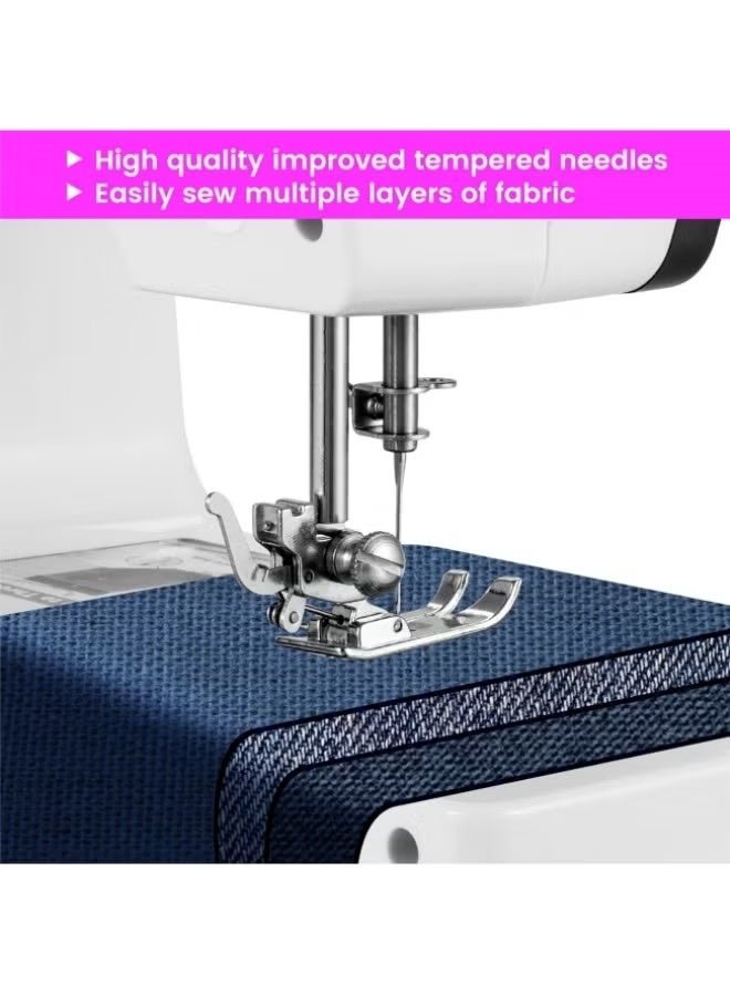 ماكينة خياطة كهربائية، ماكينة خياطة كهربائية، 38 إبرة ثنائية الاتجاه محمولة منزلية لخياطة الملابس، والتغليف، والعراوي - Image 3