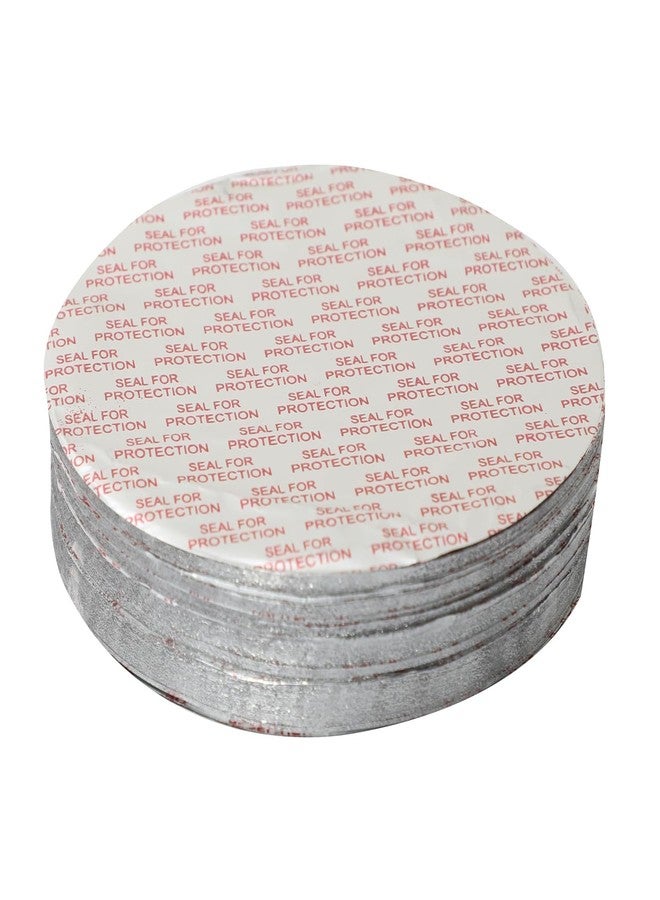 Self Lub Aluminium Foil for Packing HDPE Plastic Jars & Bottles | Jar Sealing Foil | Silver Induction Seal Liner for Leak-Proof Packaging (100mm - 500pcs) - Image 1