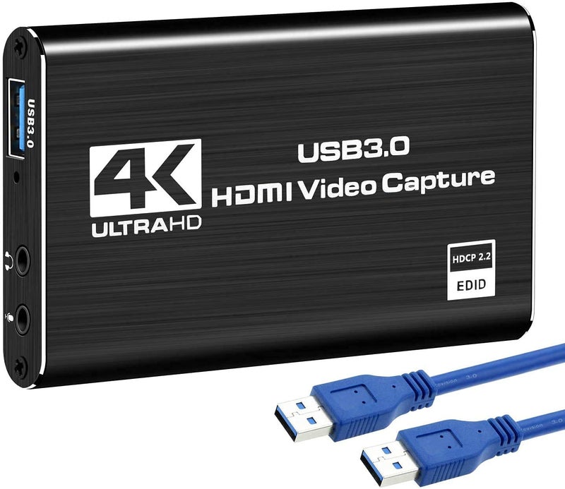 ETZIN 4K Audio Video Capture Card, USB 3.0 HDMI Video Capture Device, Full HD 1080P for Game Recording, Live Streaming Broadcasting-(EPL-795HVC) - Image 1