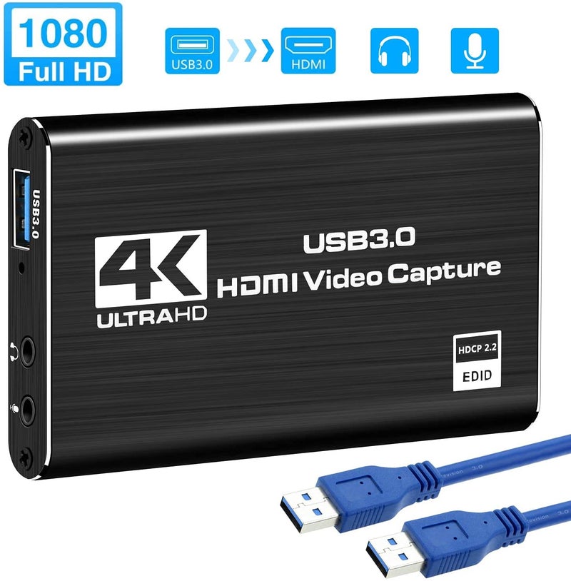 ETZIN 4K Audio Video Capture Card, USB 3.0 HDMI Video Capture Device, Full HD 1080P for Game Recording, Live Streaming Broadcasting-(EPL-795HVC) - Image 3