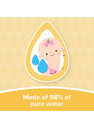 Baby Wipes, Extra Sensitive, 98% Pure Water, 56 Pieces, 2+2 Free - view 4