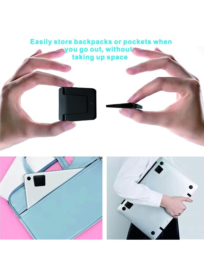 erorex 2Pcs Self Adhesive Mini Portable Laptop Stand Invisible Computer Stand Foldable Ergonomic Desktop Stand Compatible With 10 17 Inch Laptops Tablets  - Image 5
