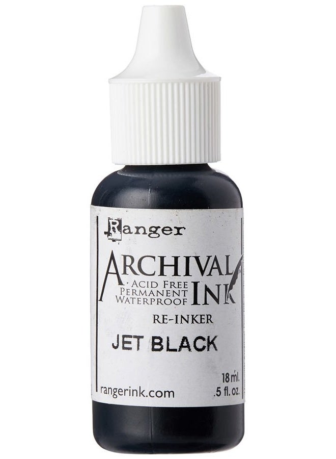 Ranger Archival Pad Re-inkers Industries Archival Re-Inker, Jet Black - Image 1