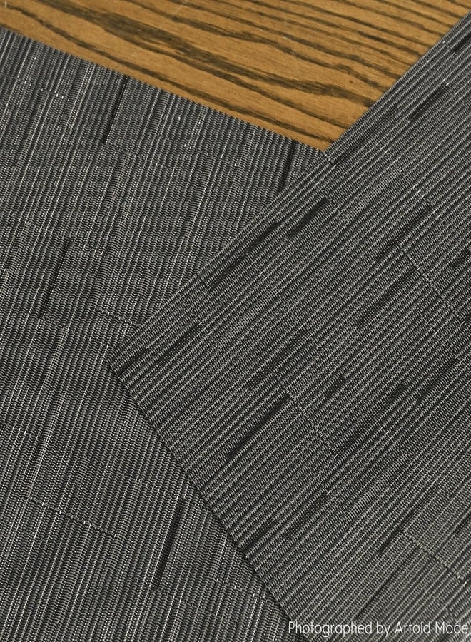 Artoid Mode Gray Black Vinyl Table Runners, 12x36 Inch Non-Slip Heatproof Arbitrarily Cropped Runner for Home Party Indoor Kitchen Dining Room Holiday Table Decoration - Image 5