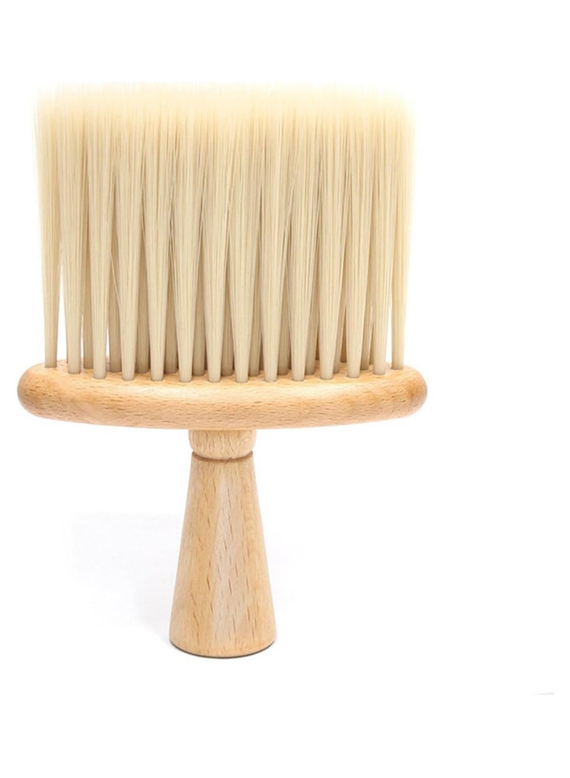 فرشاة تنظيف داخلية للسيارة، فرشاة خشبية ناعمة مضادة للكهرباء الساكنة، أداة تنظيف داخلية عالمية للوحة القيادة، فتحات مكيف الهواء، الكمبيوتر وغيرها (بيج) - Image 1