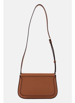 Michael Kors Women Brand Logo Cross Body Bag 18 H x 27 L x 8 W cm, Brown  - Image 3
