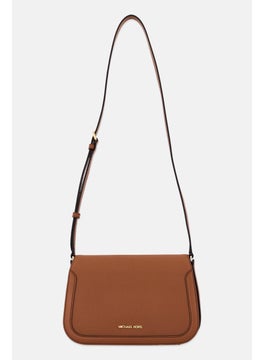 Michael Kors Women Brand Logo Cross Body Bag 18 H x 27 L x 8 W cm, Brown  - Image 1