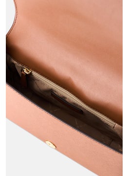 Michael Kors Women Brand Logo Cross Body Bag 18 H x 27 L x 8 W cm, Brown  - Image 4