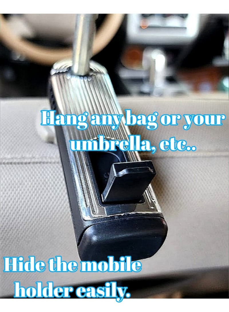 مينتو اوتو حامل الموبايل للمقعد الخلفي | خطاف حامل للهواتف على مسند رأس الكرسي في السيارة. - Image 5