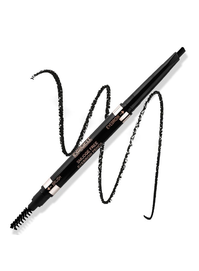 INSIGHT Smudge Free Eyebrow Pencil with Spoolie | Matte Finish | Long Lasting & Waterproof | For Indian Skin Tones | 30gm | Shade: Black