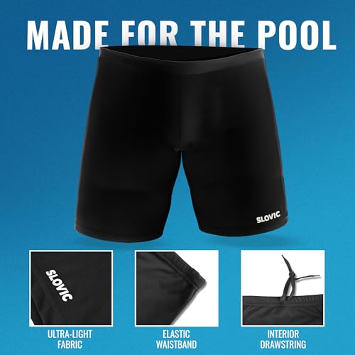 SLOVIC Swimming Shorts for Men | Swimming Costume | Trunk, Boys Swim Suit, Easy Adjustable, Breathable, Quick Drying Shorts for Swimming, Running Sports | Medium - Image 5