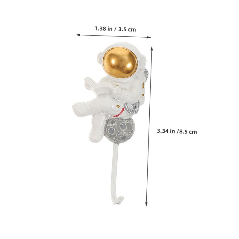 Self Adhesive Astronaut Resin Wall Hooks for Towel Robe Hat Home Bathroom Organization - Image 3