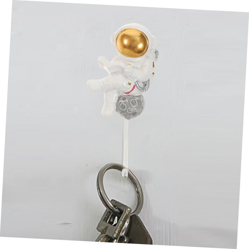 Self Adhesive Astronaut Resin Wall Hooks for Towel Robe Hat Home Bathroom Organization - Image 5