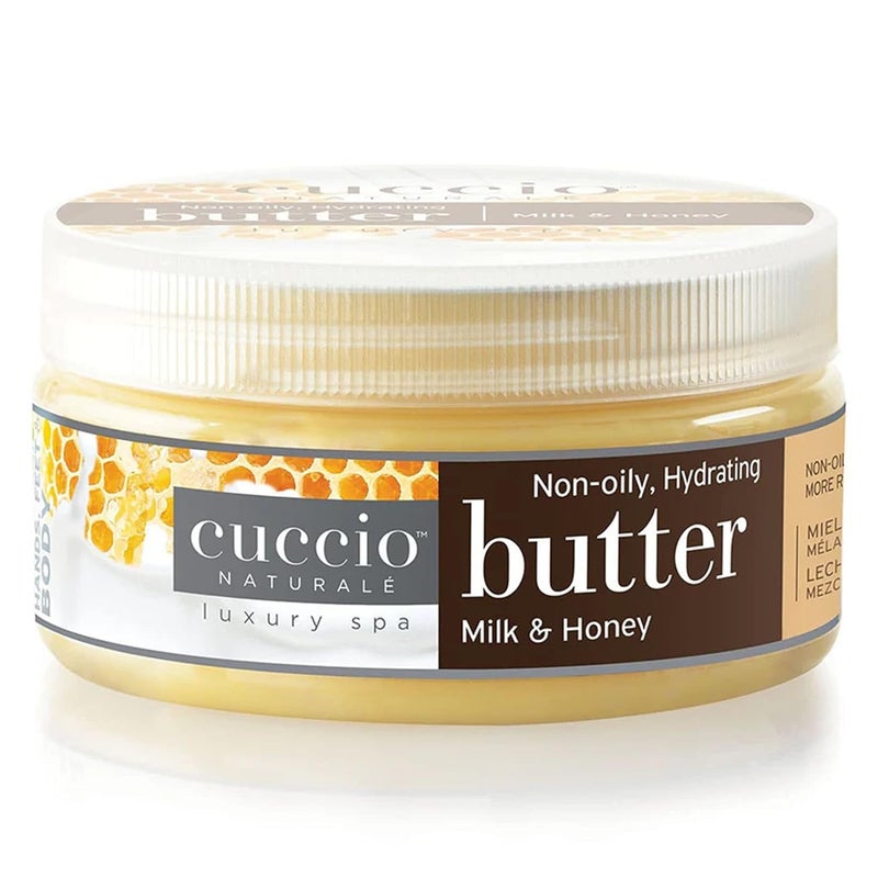 Cuccio Hand Body  Foot Lotion  Milk  Honey Butter Blend  UltraHydrating NonGreasy Moisturizer for Silky Smooth Skin  8 oz