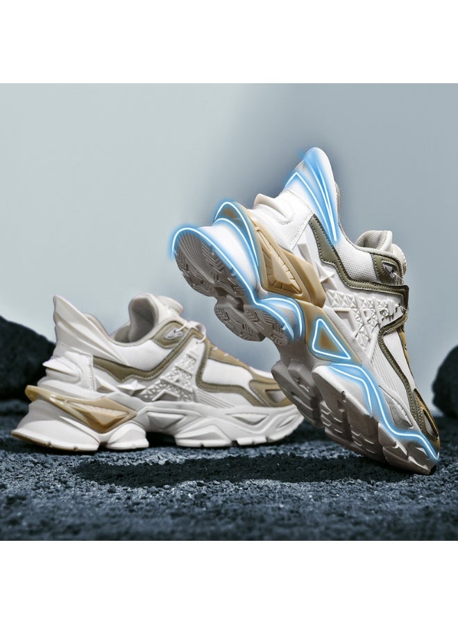 NIBEMINENT Lightweight Running Shoes for Men Woman Designer Wear Resistant Leather Casual Sneakers Lace Up Male Outdoor Sports Shoe - Image 2