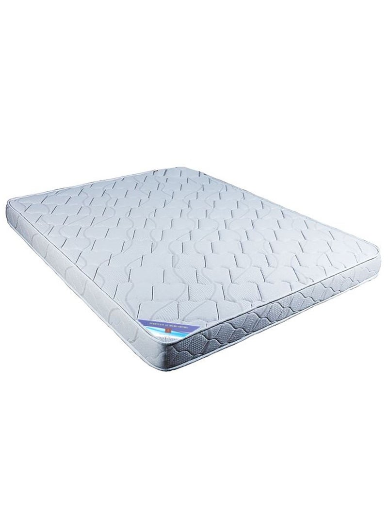 AL WADI FURNITURE - King Size Medicated Mattress, Comfort Back Support, Reversible Use Option, Polyester Fabric, 180W x 210L x 12H cm - White - Image 1