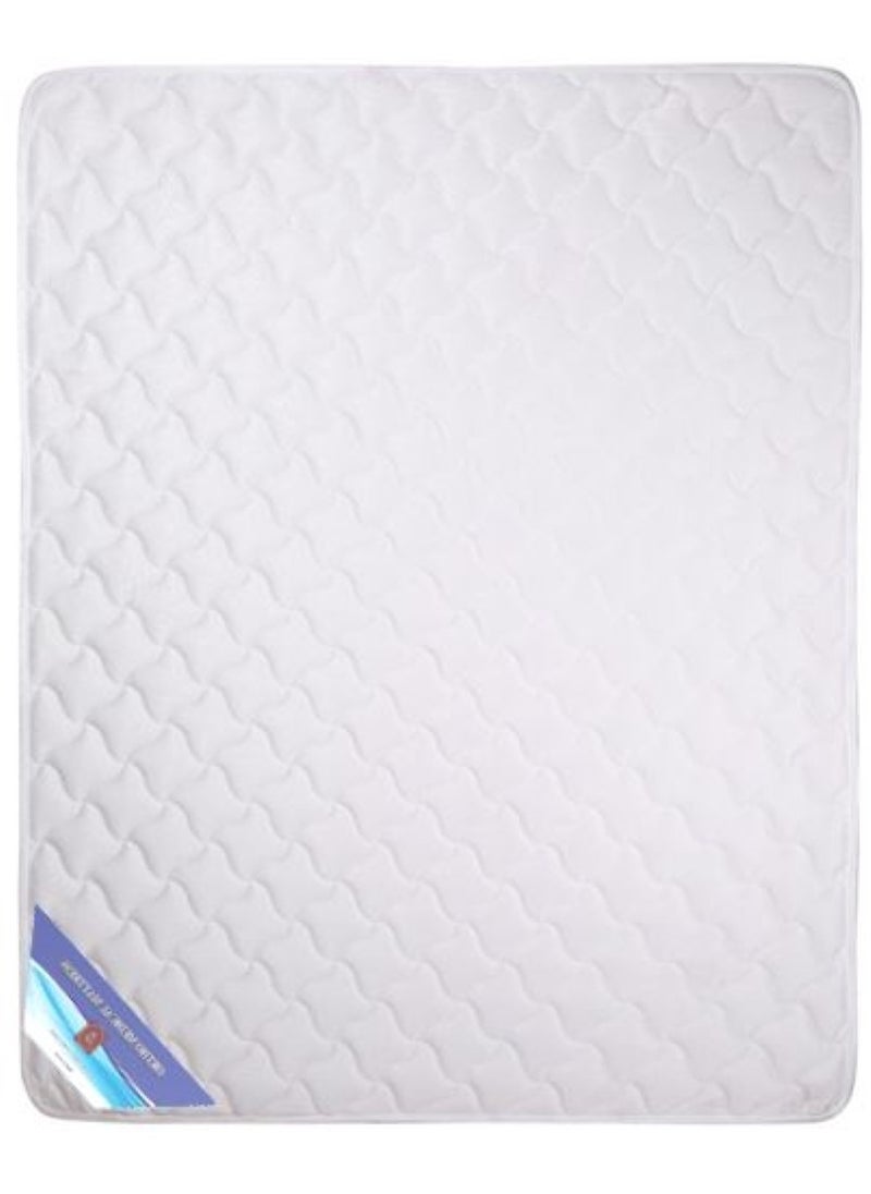 AL WADI FURNITURE - King Size Medicated Mattress, Comfort Back Support, Reversible Use Option, Polyester Fabric, 180W x 210L x 12H cm - White - Image 1