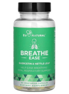 Eu Natural Breathe Ease Quercetin & Nettle Leaf 60 Vegetarian Capsules 