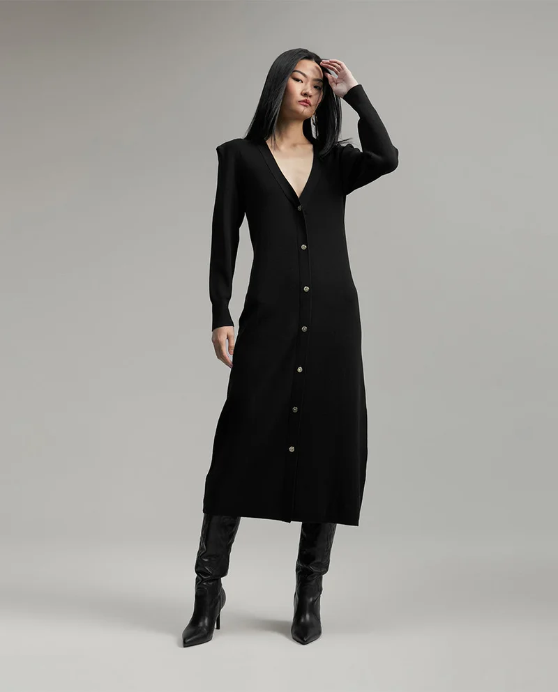 Lola Casademunt Knit dress with shoulder pads