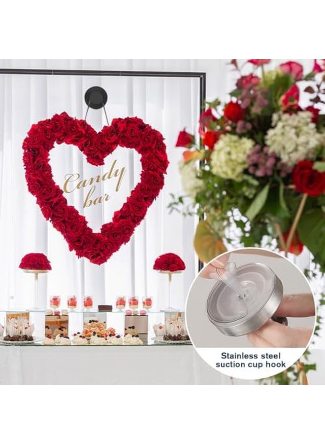 خطافات شفاطة ذهبية للإطارات على الزجاج، معلقات للأبواب والنوافذ والمرايا بدون حفر - Image 3