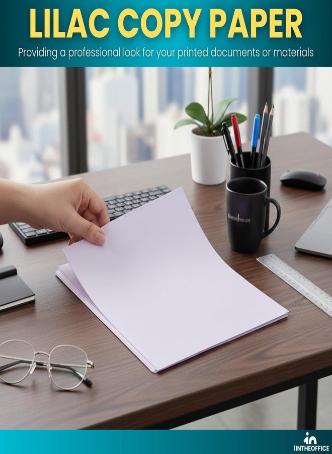 1InTheOffice Lilac Colored Copy Paper, Crafting & Office, 8.5 x 11", 20 lb, 500 Sheets - Image 3
