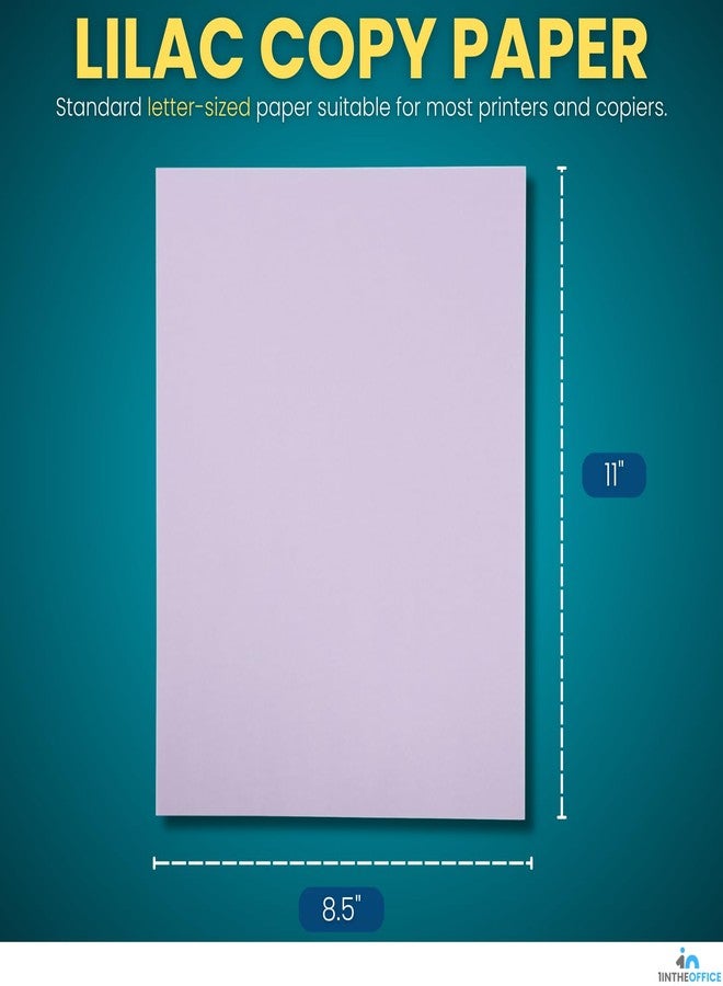 1InTheOffice Lilac Colored Copy Paper, Crafting & Office, 8.5 x 11", 20 lb, 500 Sheets - Image 2