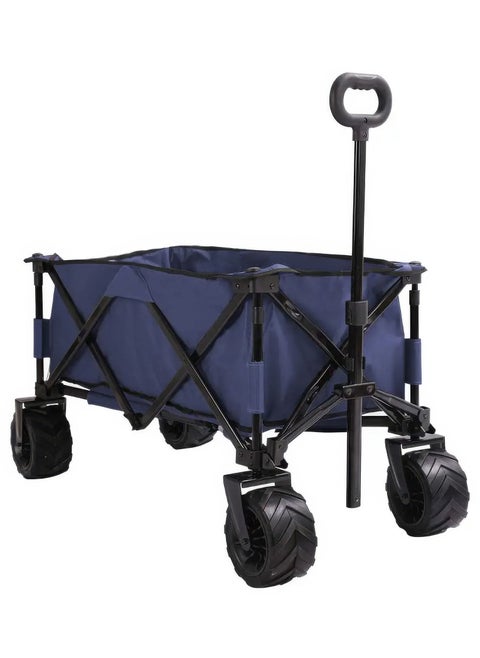 Garden Cart Folding Trolley - Practical Trolley for Transporting Items and Materials Outdoors
