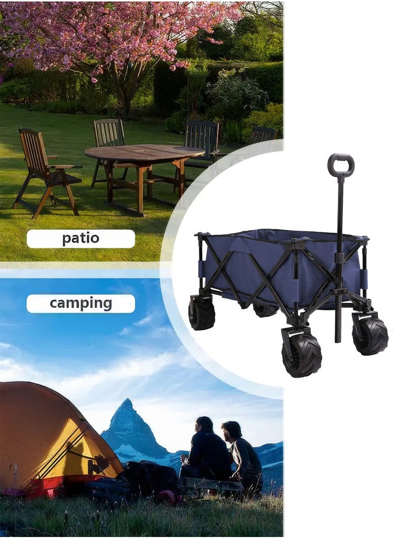 RENOVO - Garden Cart Folding Trolley - Practical Trolley for Transporting Items and Materials Outdoors - Image 1