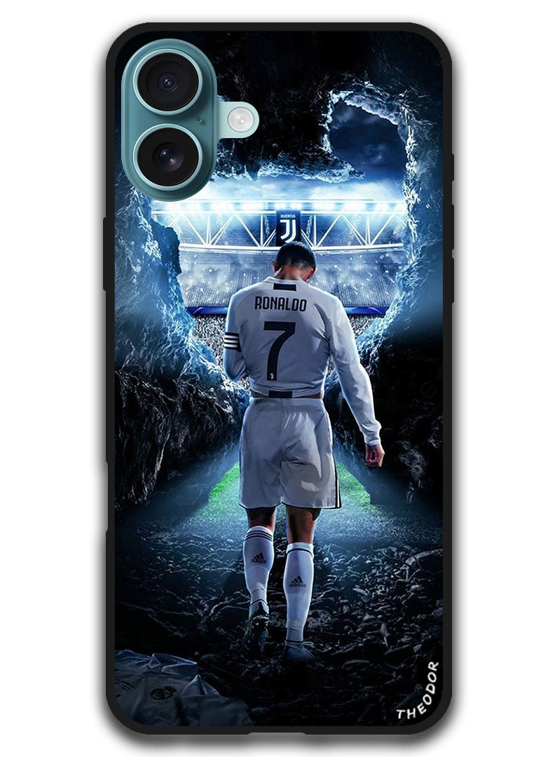 Theodor Protective Case Anti Scratch Shock Proof Bumper Cover For iPhone 16 (6.1)-inch Ronaldo - Image 1