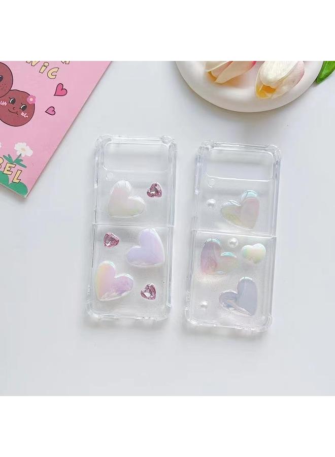 اس-توب جراب لهاتف Samsung Galaxy Z Flip6 مصنوع من مادة TPU الإيبوكسي Love - Image 2