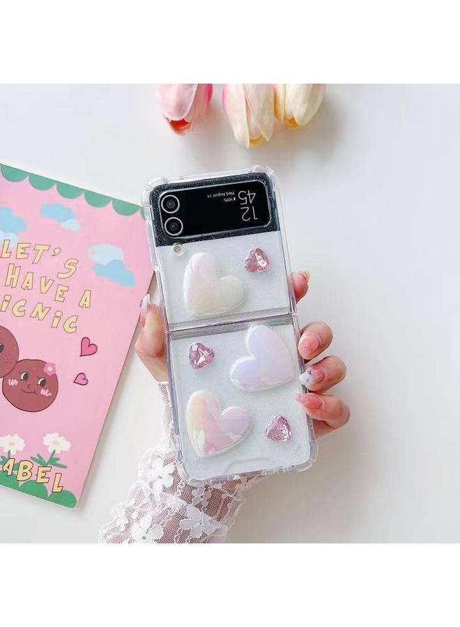 اس-توب جراب لهاتف Samsung Galaxy Z Flip6 مصنوع من مادة TPU الإيبوكسي Love - Image 4