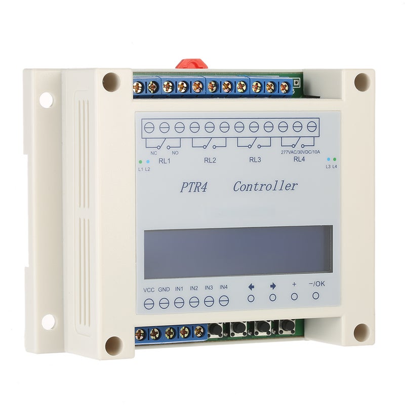 DC6-40V 4-Channel Programmable Digital Time Relay Timer Controller Delay Switch Module Independent Timing Cycle LCD Display - Image 4