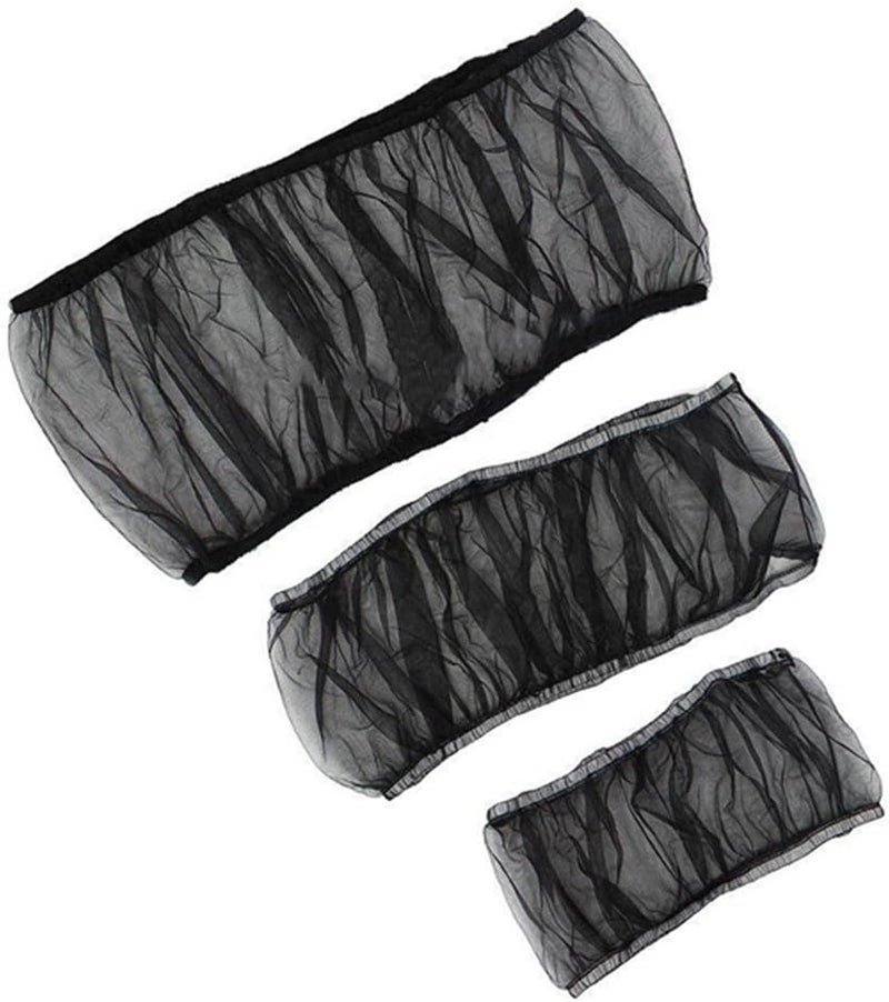 ويوبلز مستلزمات قفص الطيور الأليفة، غطاء شبكي، منظم قفص الطيور، جامع البذور، واقي الحافة، قماش وبر أسود، مقاس كبير - Image 2