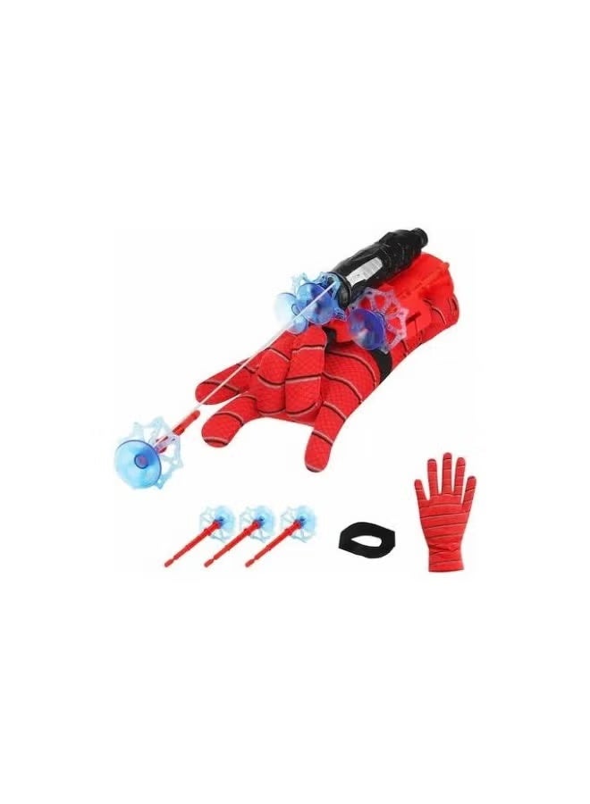 SPIDERMAN Spider-Man Mask & Web Shooter Toy Set – Red Mask with Web Pattern, Glove & Suction Cup Projectiles – Durable Roleplay Kit for Kids – Safe, Fun & Creative Gift for Marvel Fans - Image 2