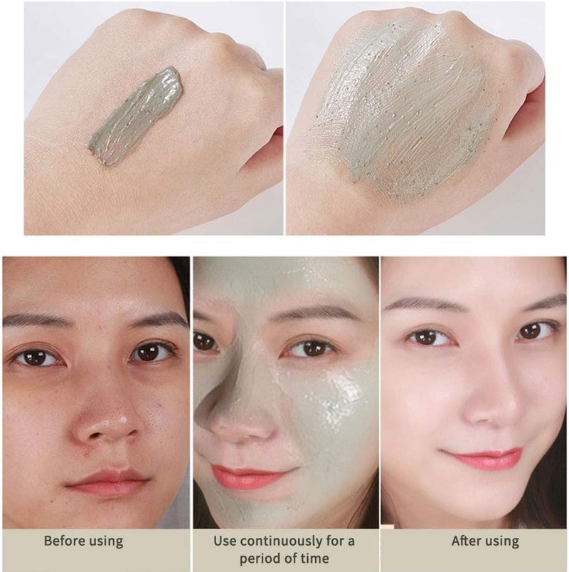 woobles Pore Compaction Volcanic Mud Mask Moisturize Fine Lines And Repairing Clean And Refreshing Facial-mask (Grey) - Image 2