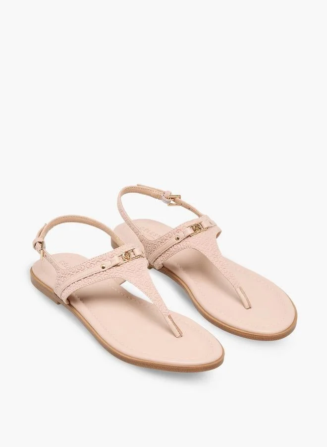 Celeste PINK Women Buckle Closure Thong Sandals for Women | Best Price UAE