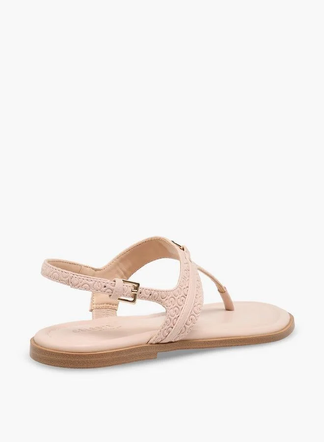 Celeste PINK Women Buckle Closure Thong Sandals for Women | Best Price UAE